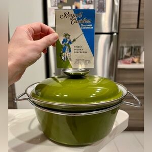 Vintage Never Used Mid-Century Modern Royal Cavalier Gourmet Cookware Saucepan